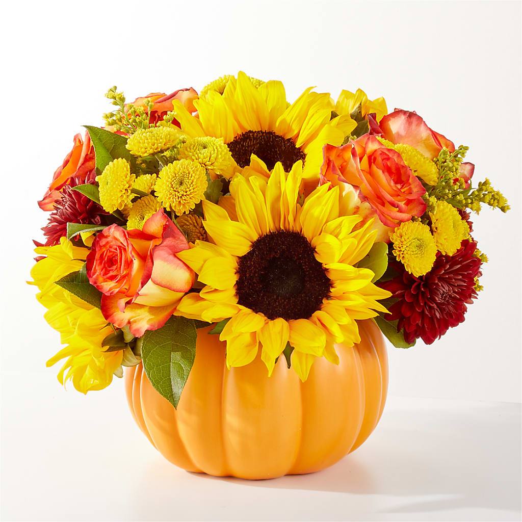 Golden Gourd Pumpkin Bouquet – Edith Vl, Minneapolis MN