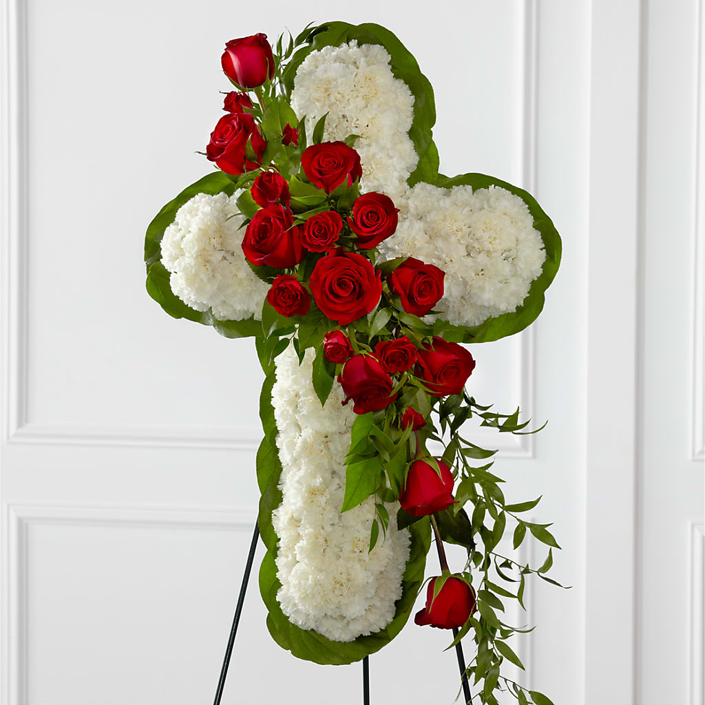 Floral Cross Easel – Edith Vl, Minneapolis MN