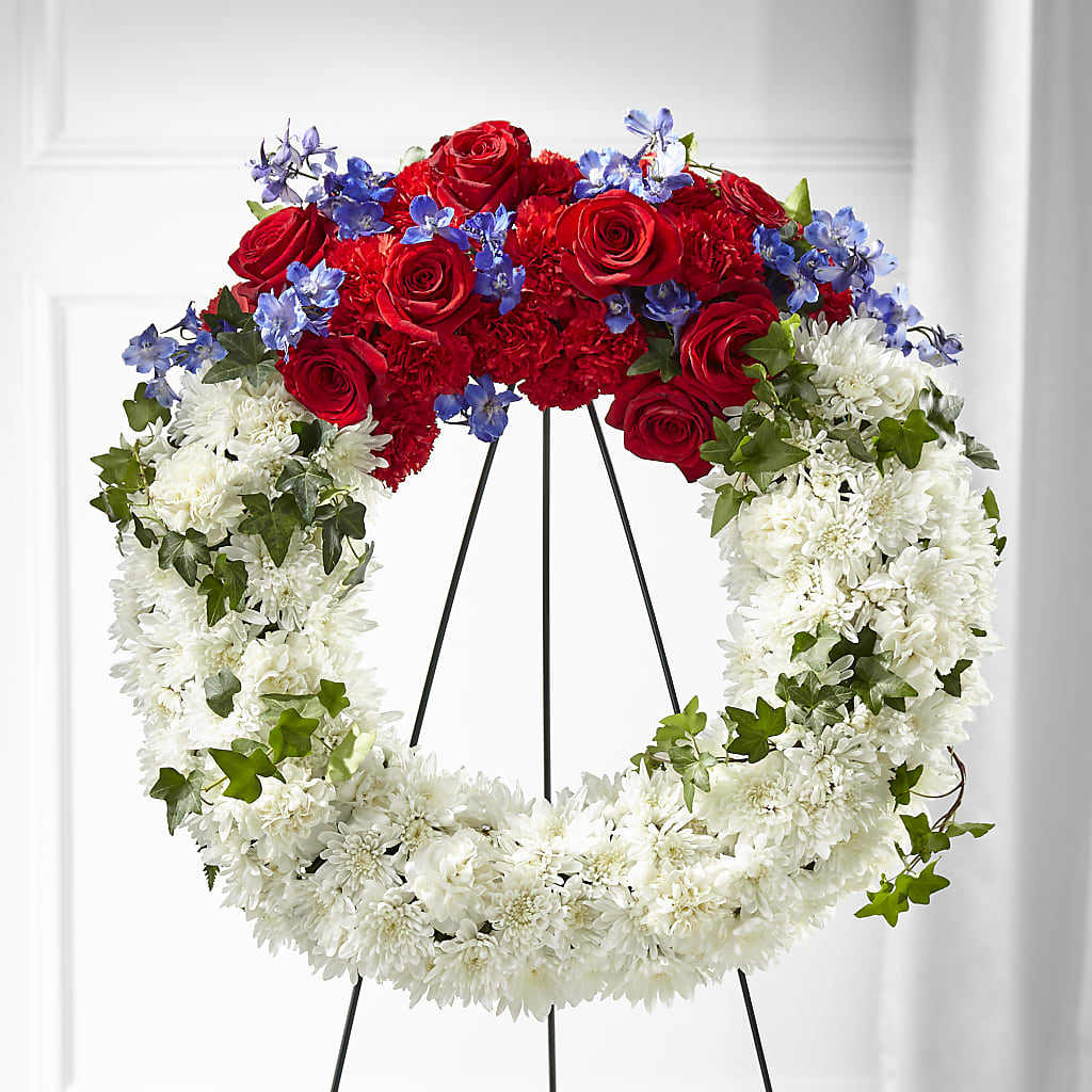Patriotic Passion Wreath – Edith Vl, Minneapolis MN