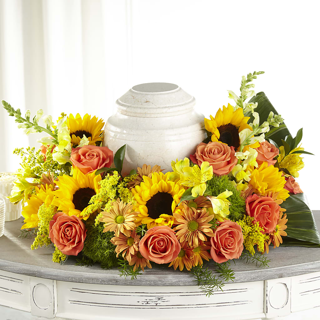 Faithful Sunflower Cremation Adornment – Edith Vl, Minneapolis MN