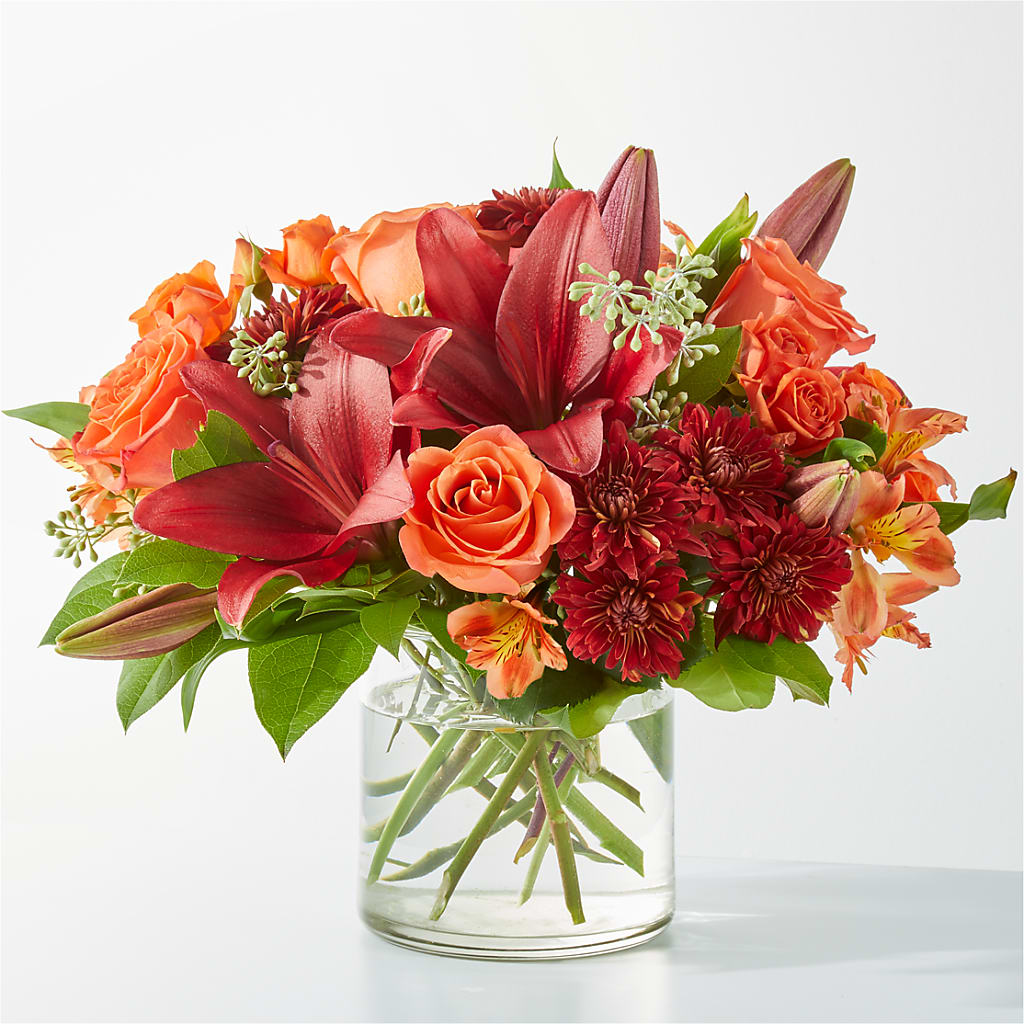 Crimson Leaves Bouquet – Edith Vl, Minneapolis MN