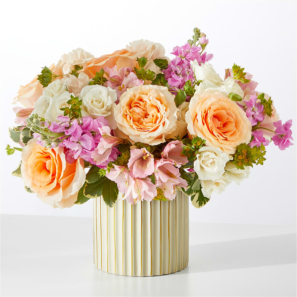 Paradise Bouquet with Ivory Vase – Edith Vl, Minneapolis MN