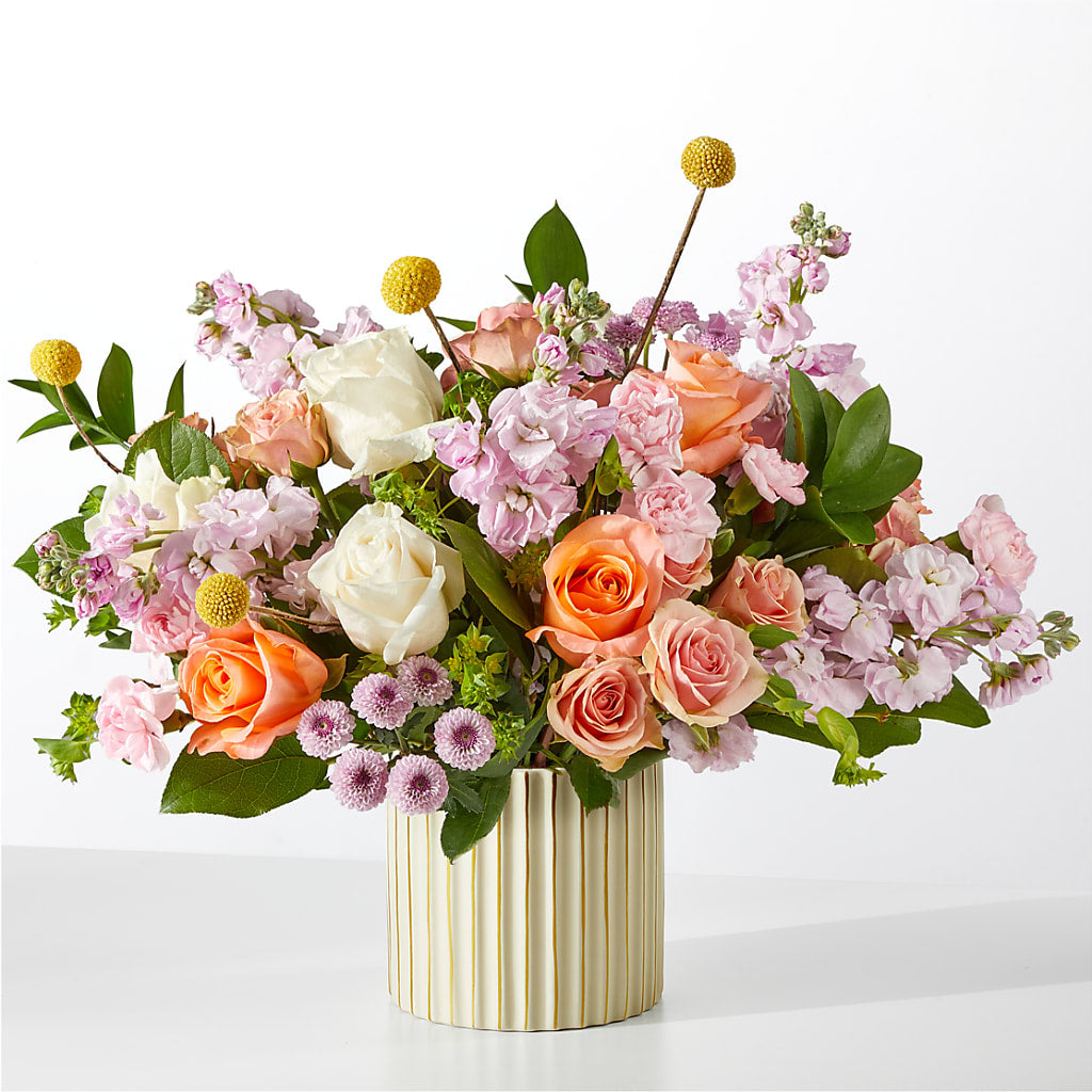 French Market Bouquet with Ivory Vase – Edith Vl, Minneapolis MN