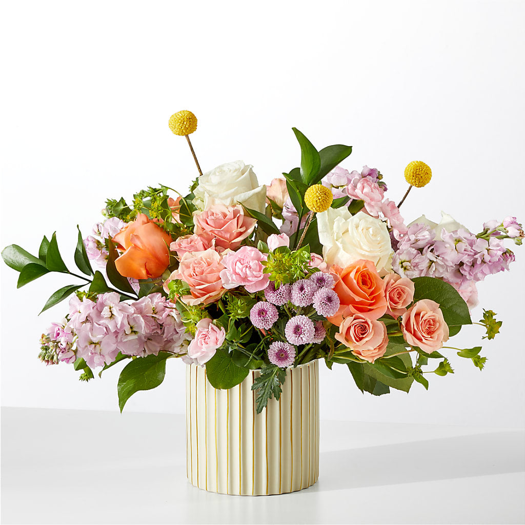French Market Bouquet with Ivory Vase – Edith Vl, Minneapolis MN