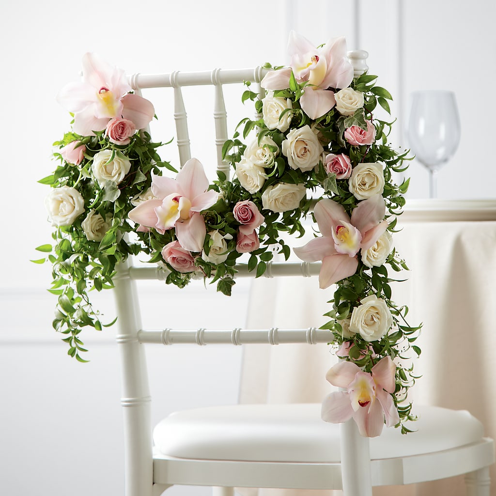 Orchid Rose Chair Décor – Edith Vl, Minneapolis MN