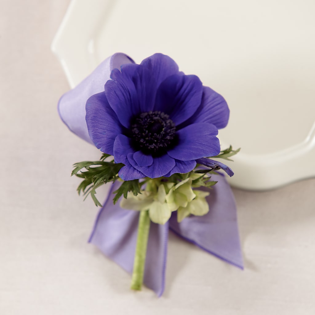 Purple Passion Boutonniere – Edith Vl, Minneapolis MN