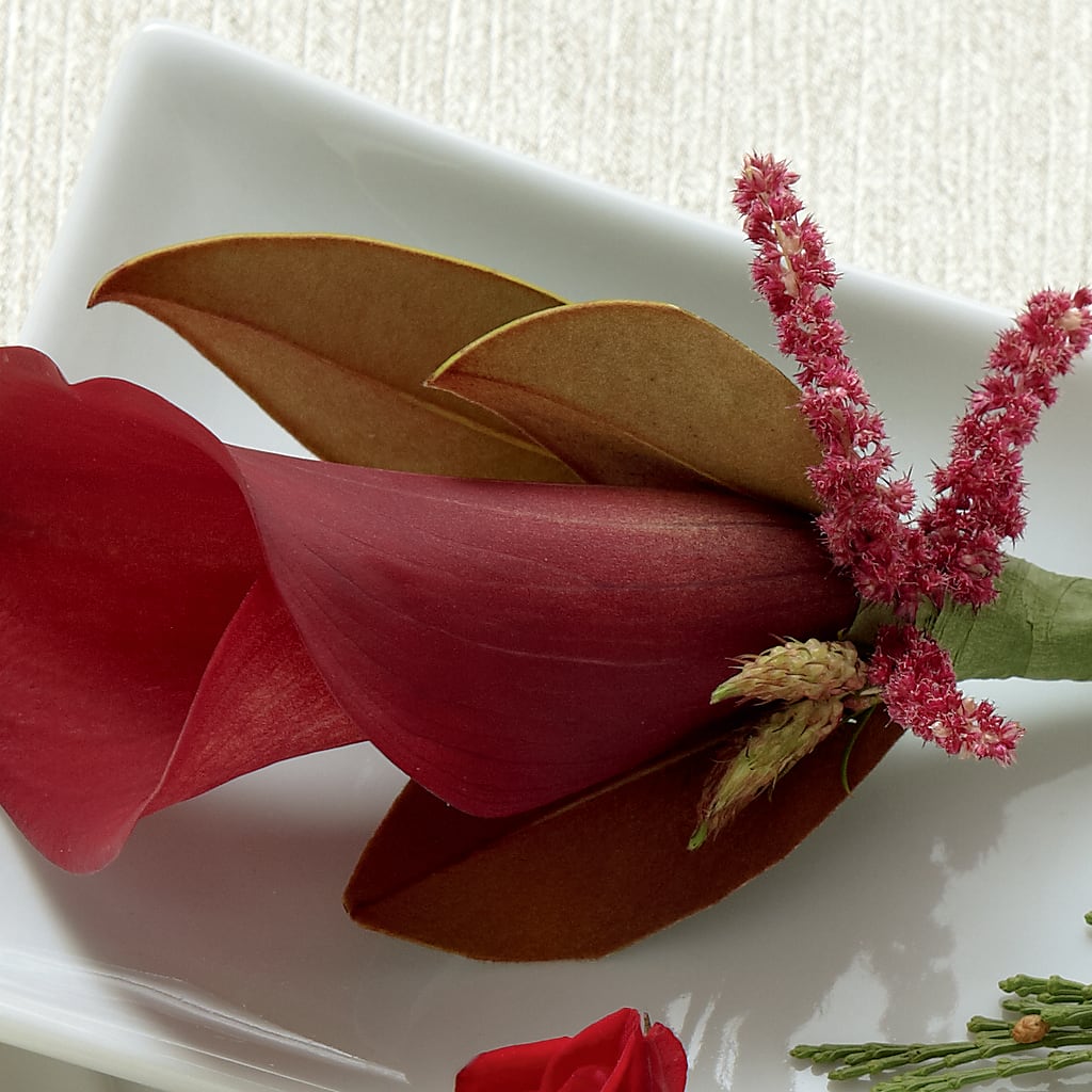 Red Calla Boutonniere – Edith Vl, Minneapolis MN