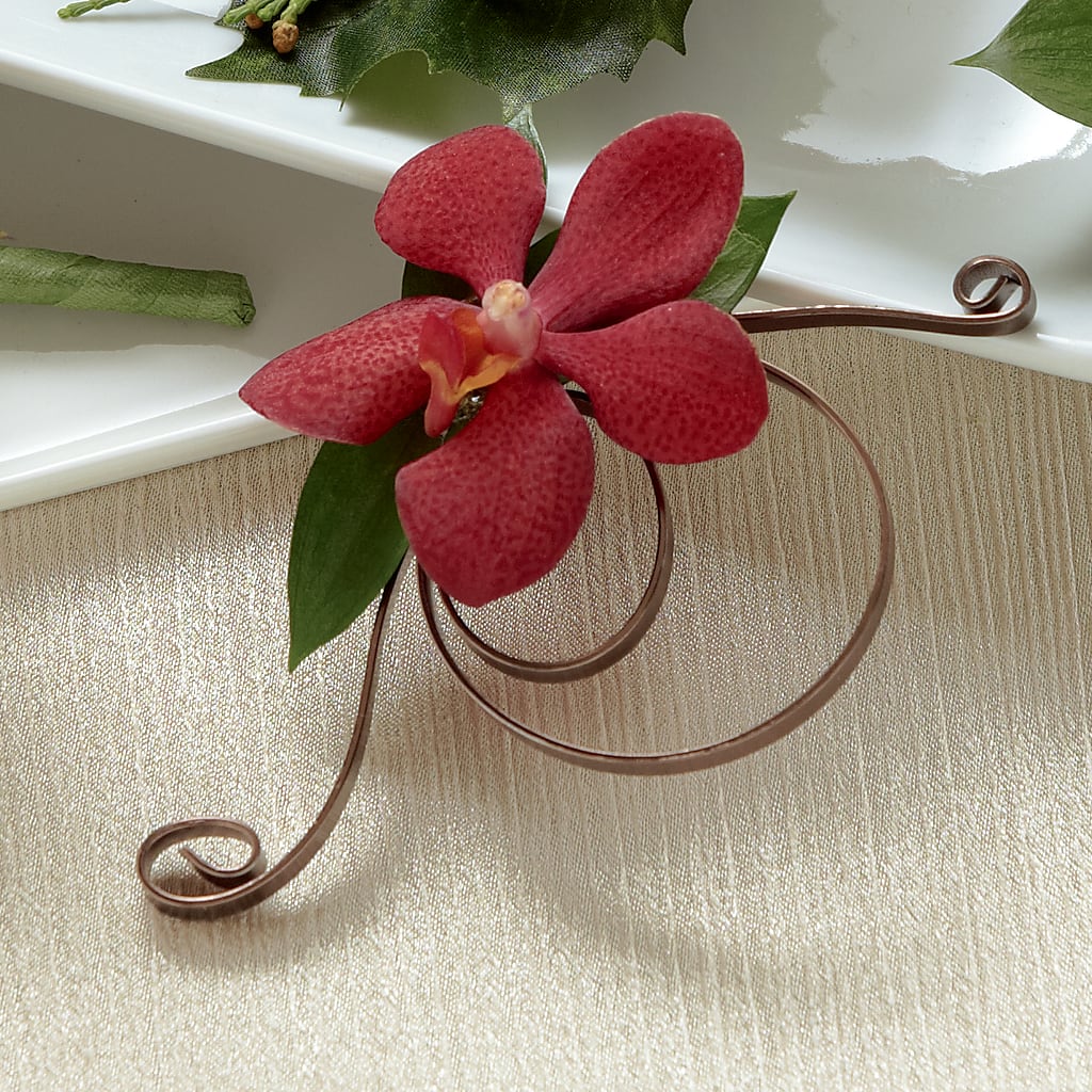 Red Mokara Boutonniere – Edith Vl, Minneapolis MN