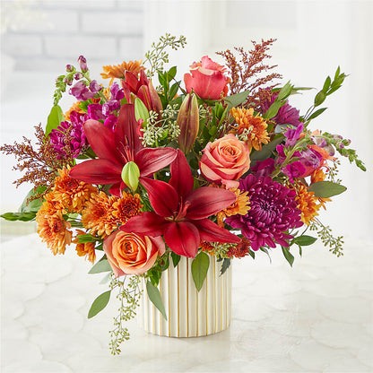 Burgundy Landscape Bouquet –  Edith Vl, Minneapolis MN