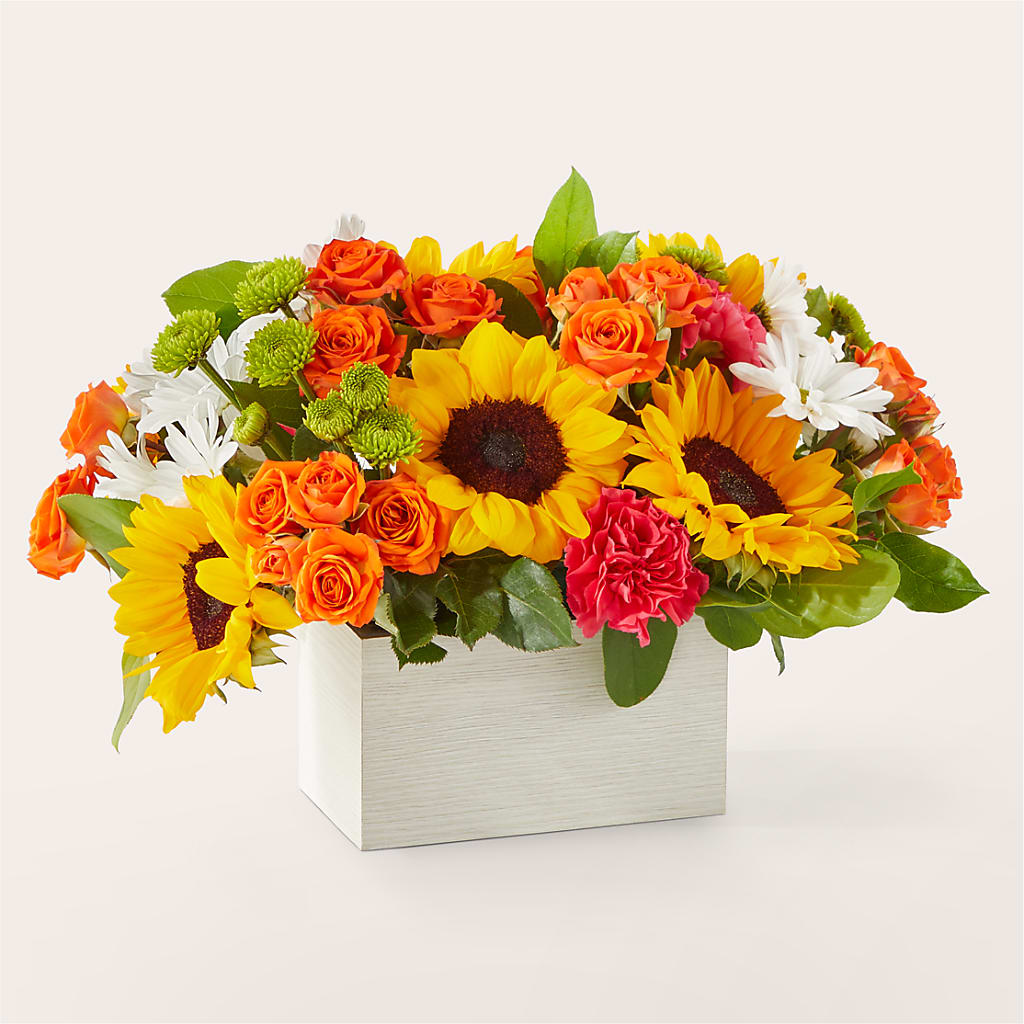 Sun-drenched Blooms Box Bouquet –  Edith Vl, Minneapolis MN