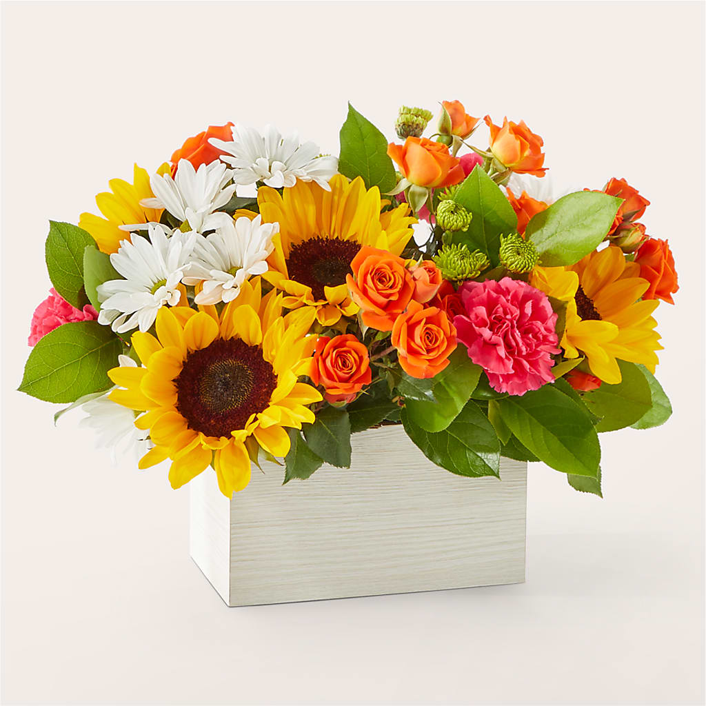 Sun-drenched Blooms Box Bouquet –  Edith Vl, Minneapolis MN