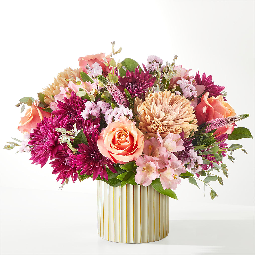 Berry Cobbler Bouquet with Ivory Vase –  Edith Vl, Minneapolis MN