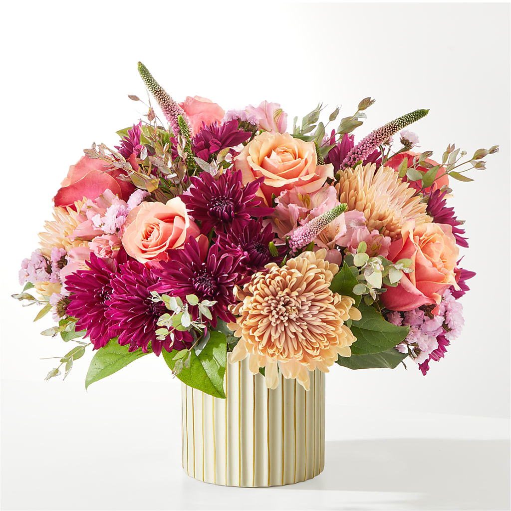Berry Cobbler Bouquet with Ivory Vase –  Edith Vl, Minneapolis MN