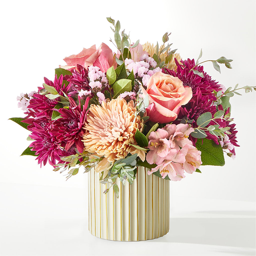 Berry Cobbler Bouquet with Ivory Vase –  Edith Vl, Minneapolis MN