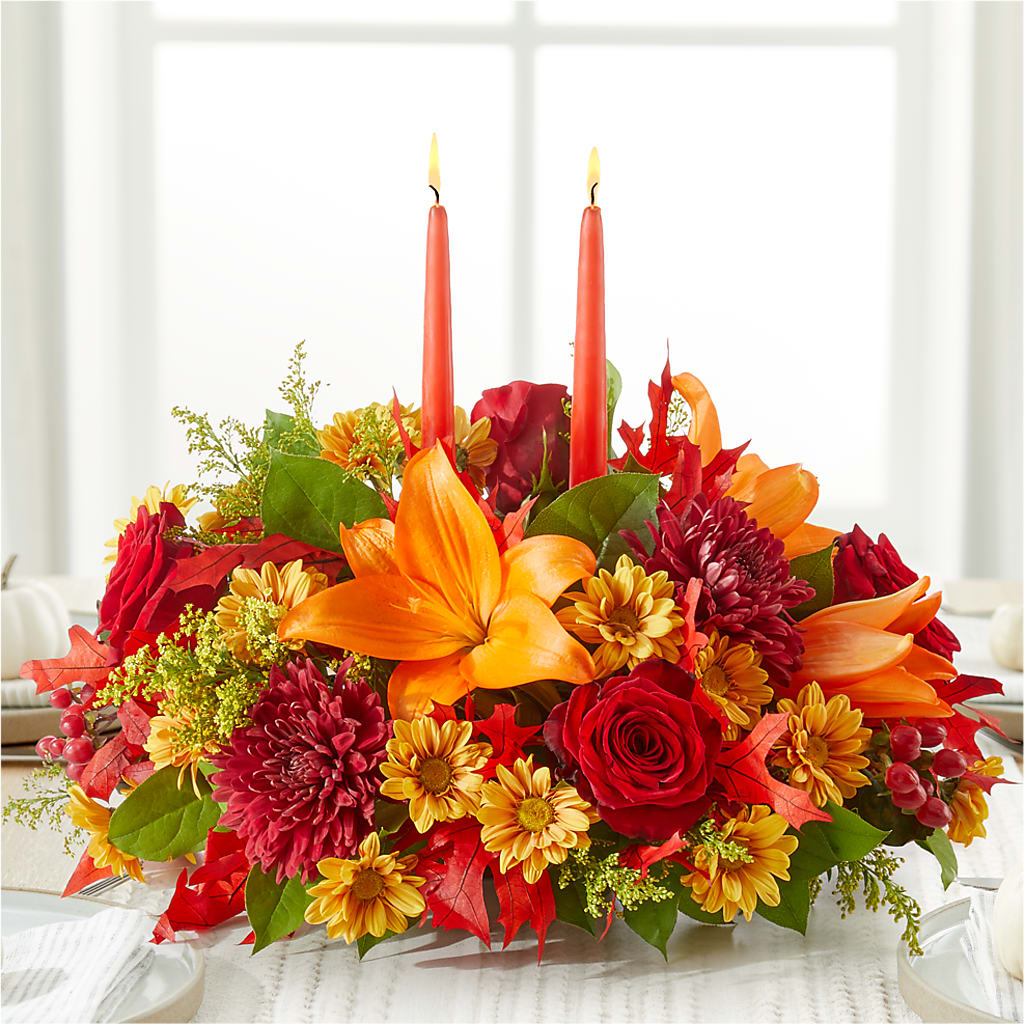 Autumn's Embrace Centerpiece –  Edith Vl, Minneapolis MN