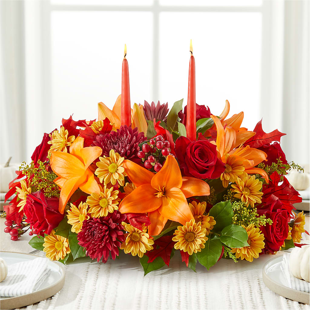 Autumn's Embrace Centerpiece –  Edith Vl, Minneapolis MN